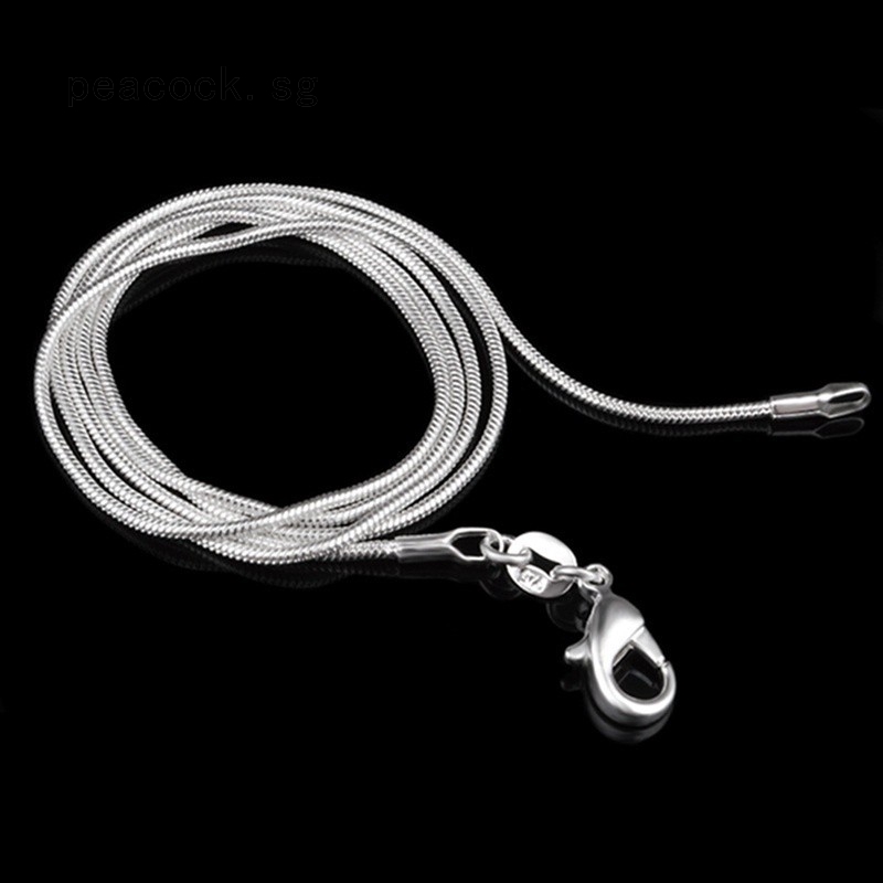 Wholesale 5pcs 1.4mm 925 Sterling Silver Plated Box Chain Necklace 16-30 inch 