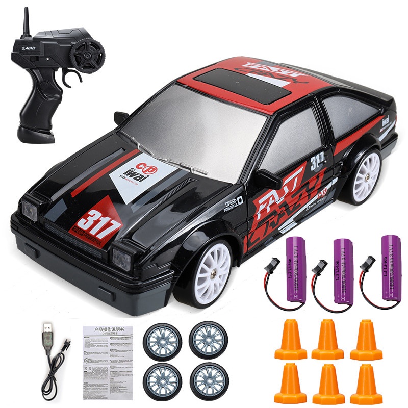 1 24 Mini Kereta Control Drift 4wd 2 4g Kereta Control Drift Remote Control Car Rc Car Drift Shopee Singapore