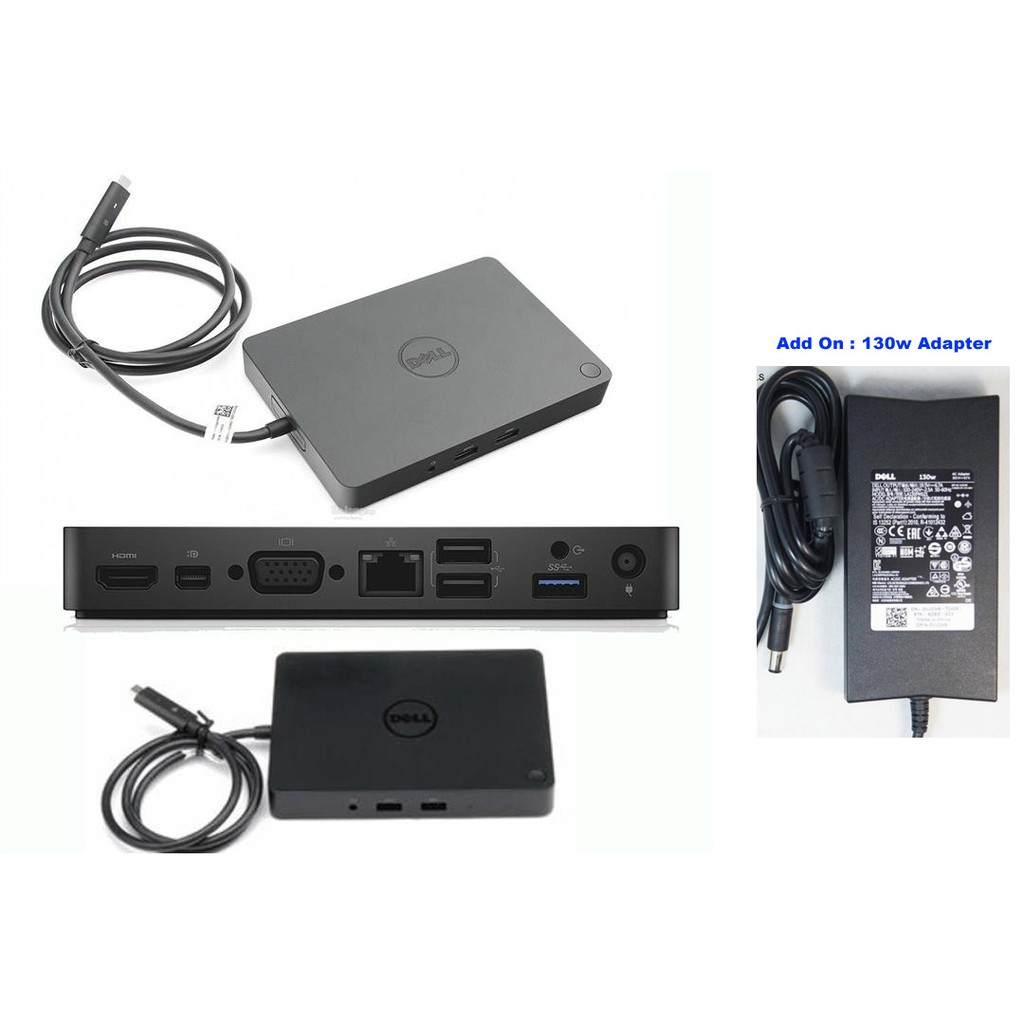 Dell Business Dock Wd15 4k With Thunderbolt 3 Usb Type C Cable Attached Support All Laptop With Type C Port K17a001 K17a Shopee Singapore