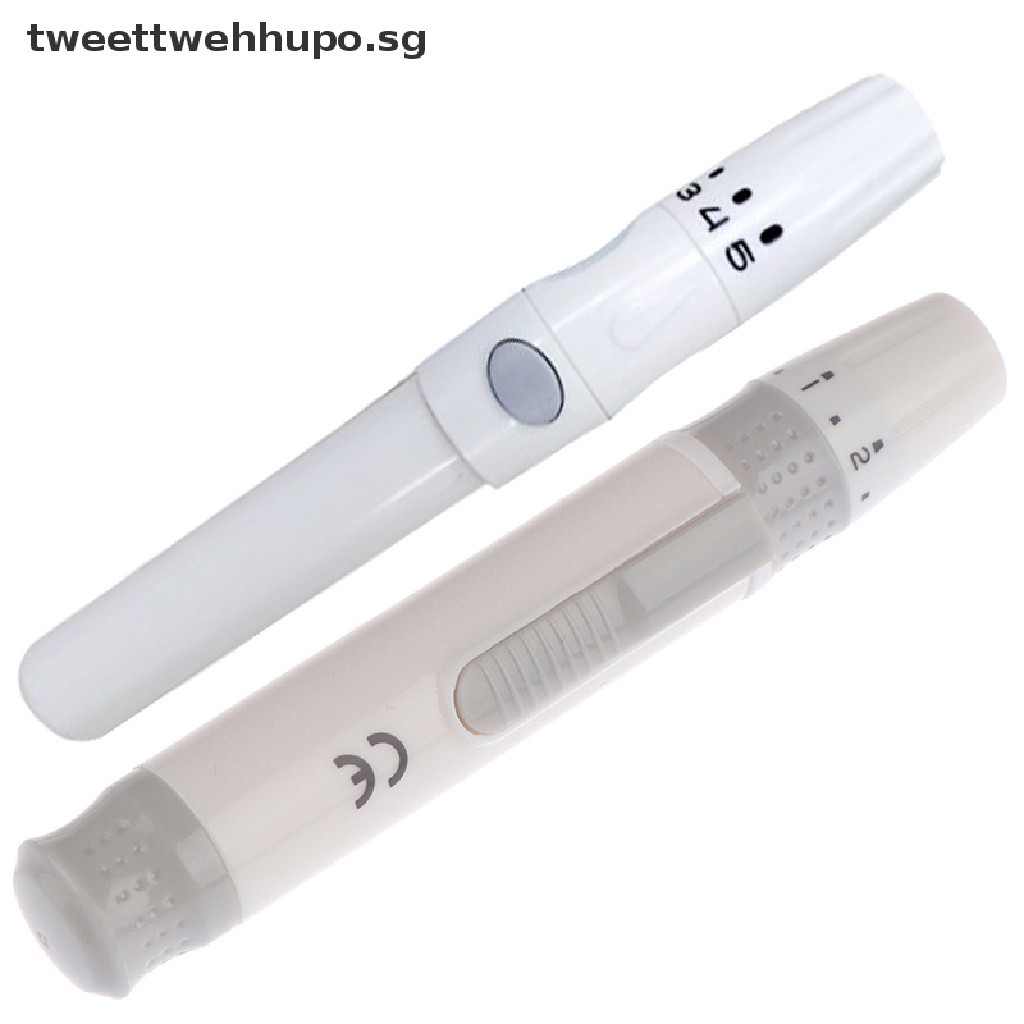 TWE Lancet Pen Lancing Device Diabetics 5 Adjustable Depth Blood