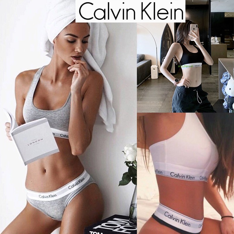 calvin klein thong and sports bra