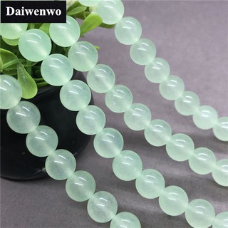 Image of Green Jade Agate Beads 6-12mm Round Natural Loose Stone Bead Diy for Bracelet