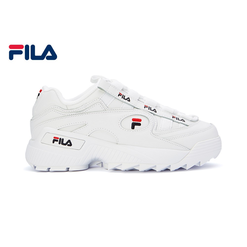 chunky white fila sneakers