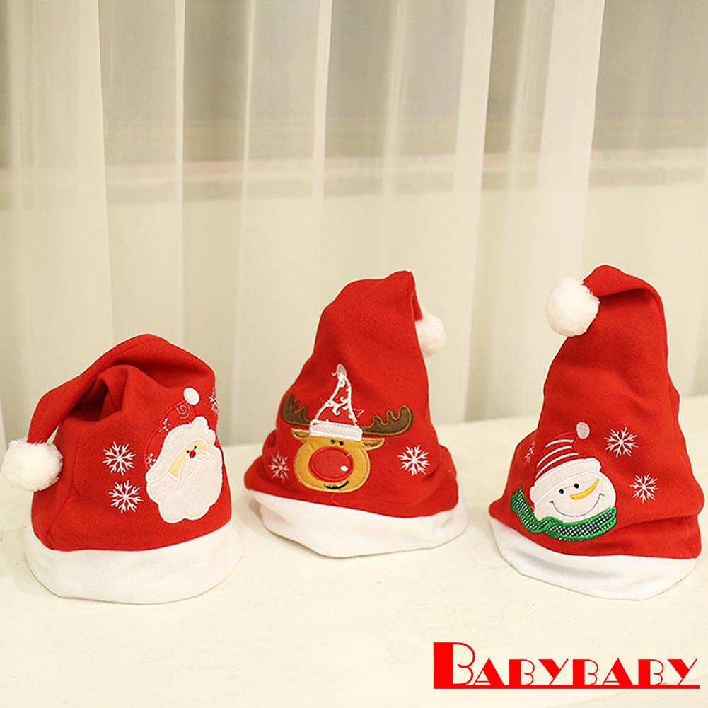 plush baby santa hat