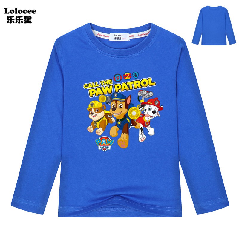 Paw Patrol Toddler Little Boys Long Sleeve Graphic Shirt T-Shirt