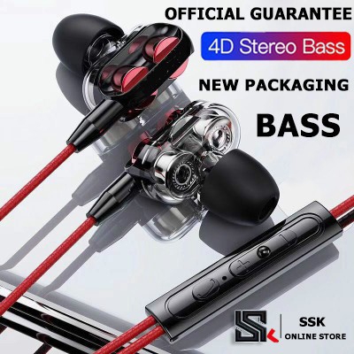headset 4d bass double speaker stereo 3.5 mm wired headphone
