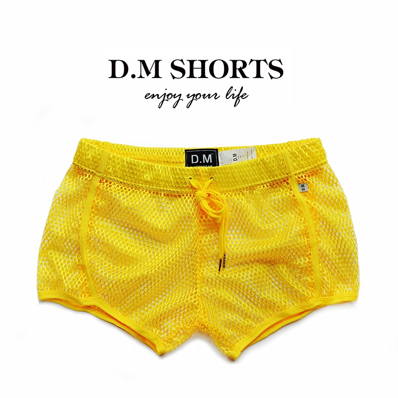 D M Men Boxer Men S Sexy Mesh Perspective Underwear Home Shorts Shopee Singapore