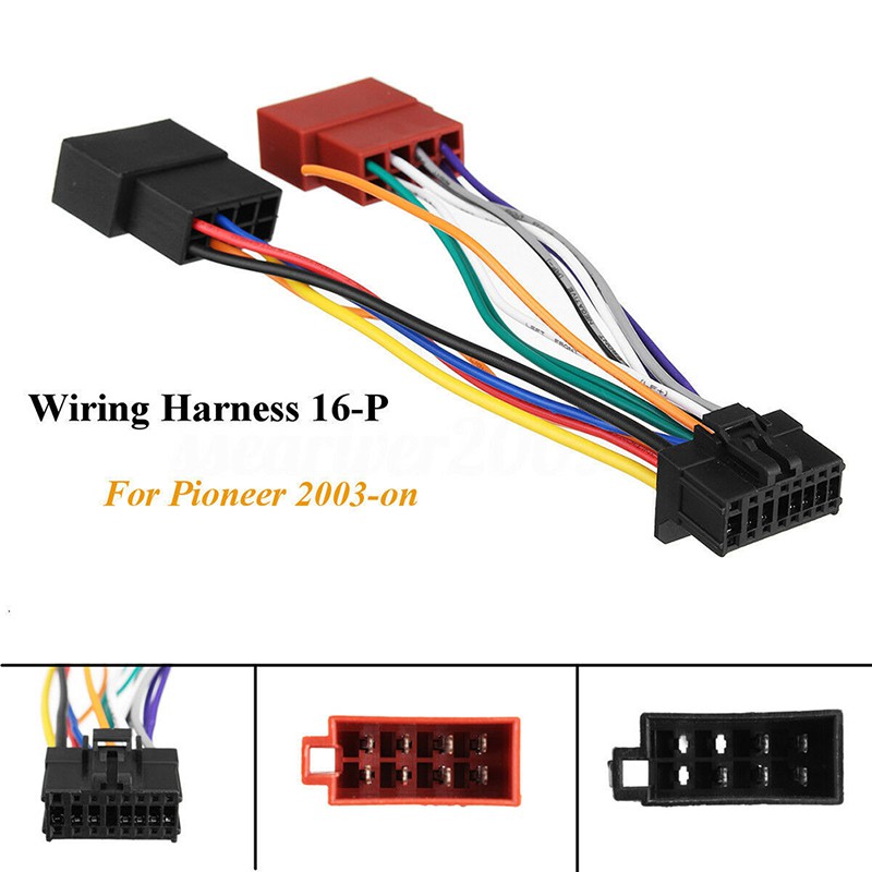 wholesale Car Stereo Radio ISO Wiring Harness Connector Cable 16 Pin