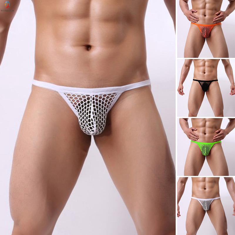 Men Briefs Comfy Low Rise Sexy Lingerie Bulge Pouch Knickers Bikini Panties Men See Through Elastic Breathable Shopee Singapore