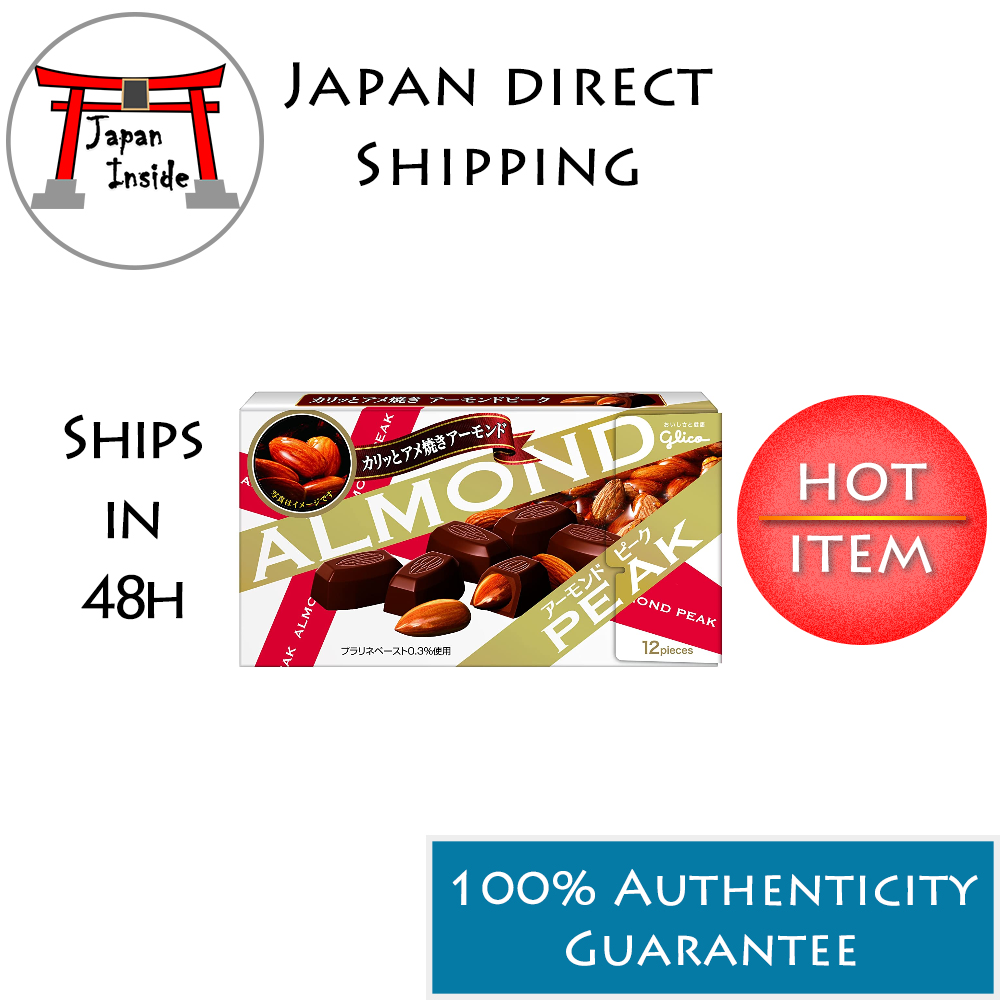[Japan direct shipping] Ezaki Glico Almond Peak 12 Almond Chocolate