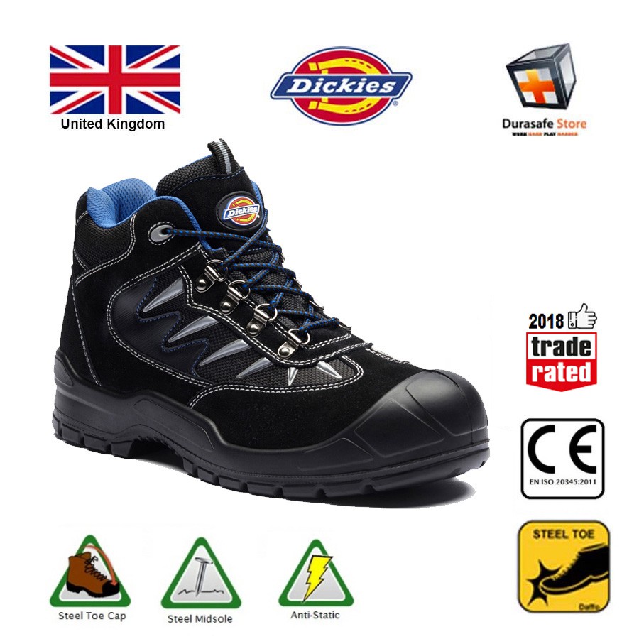 Dickies FA23385S StormII Hiker Safety Boot, Black | Shopee Singapore