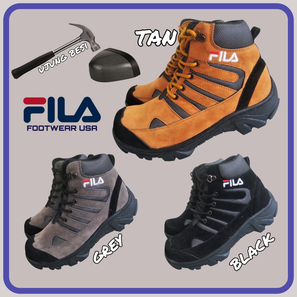 fila steel toe work boots