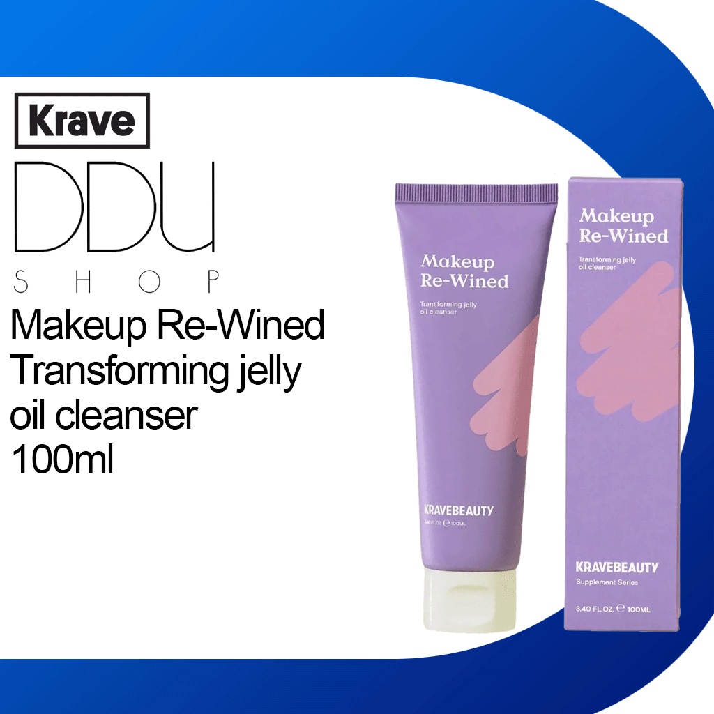 krave / Makeup ReWined Transforming jelly oil cleanser 100ml Shopee