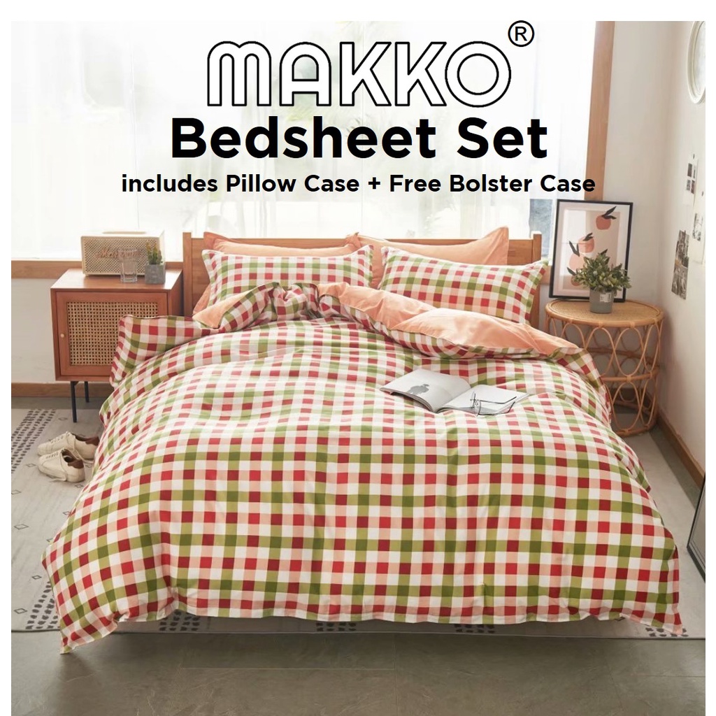 MAKKO Fitted Bedsheet Set ★ Quilt Cover Sold Separately ★ Queen Size