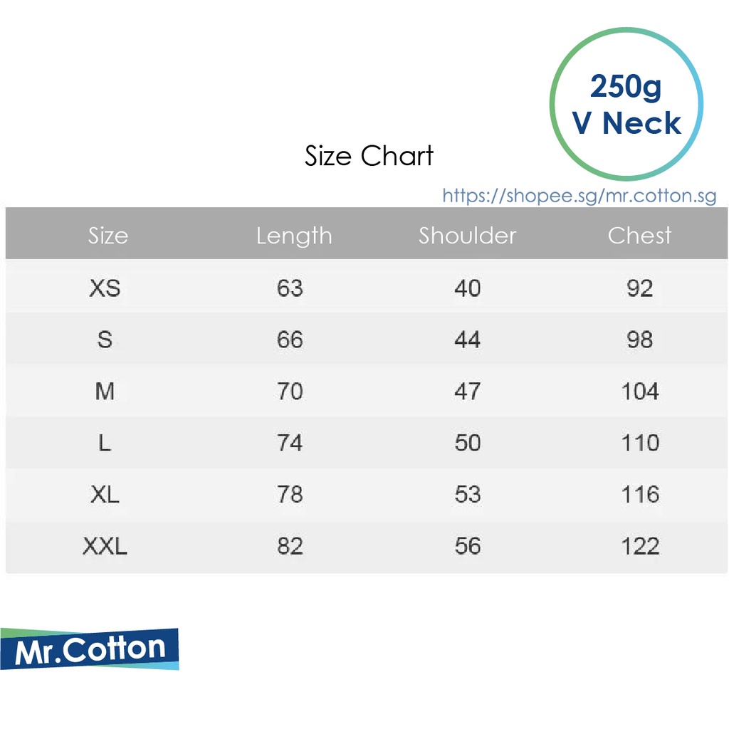 250g V NECK Japan Quality Heavy Weight Pure Cotton Tee T-shirt Short Sleeve Unisex Plus Size White Black