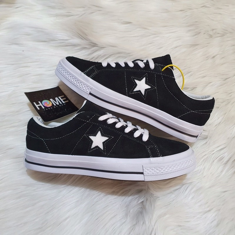 converse one star black high tops