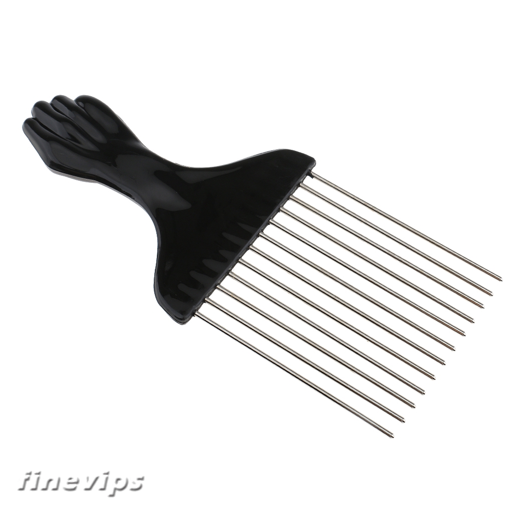 Stainless Steel Salon African American Hair Comb Afro Hair Pick