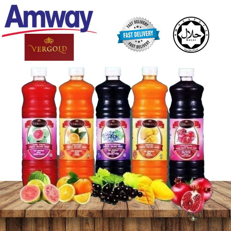Ready Stock Jus Pati Buah Vergold Amway Punk Guava Orange Mango Blackcurrant Pomegranate Shopee Singapore