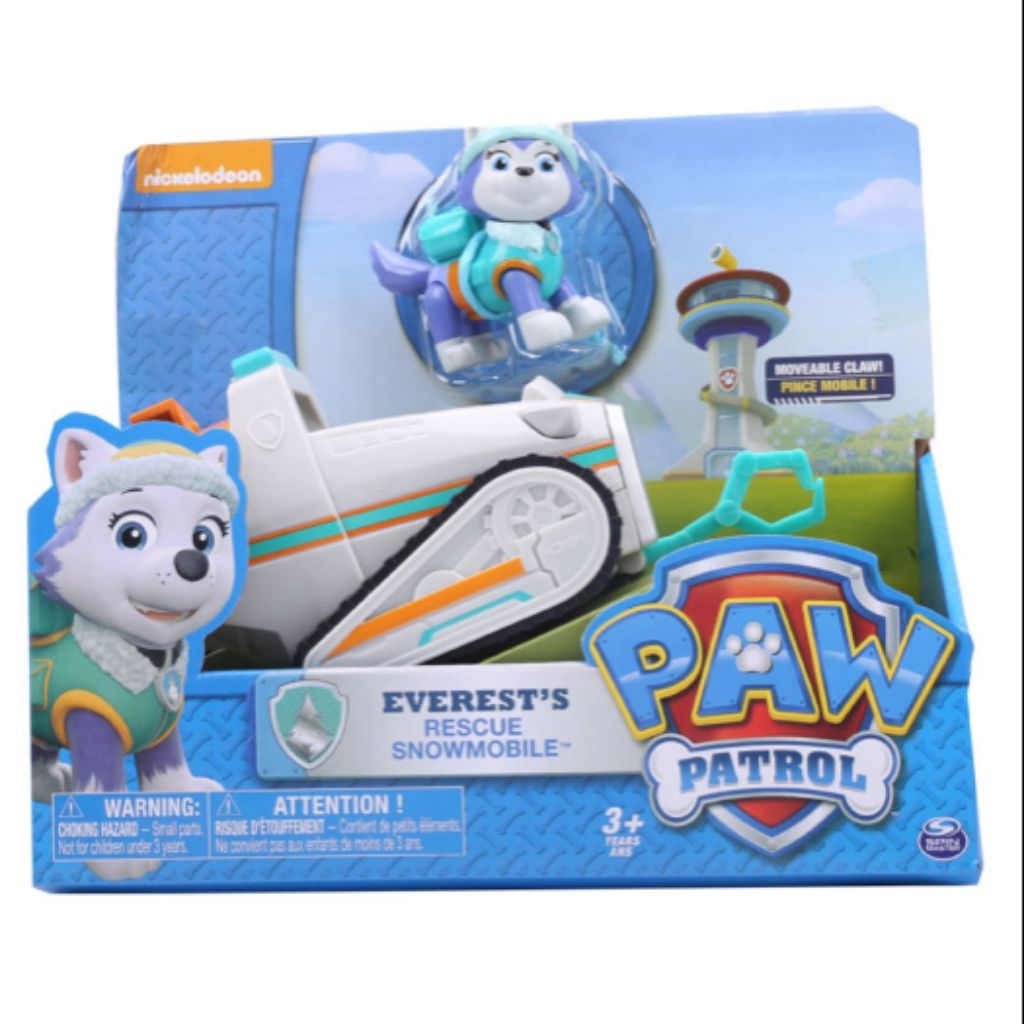 paw patrol everest snowmobile