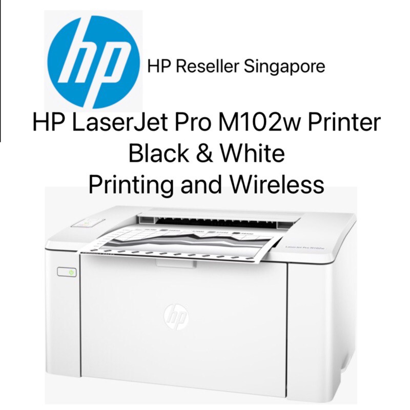 hp laserjet pro m102w monochrome laser printer