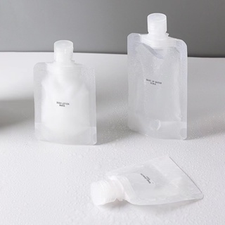 Transparent disposable travel bag, portable storage gel shampoo shower gel