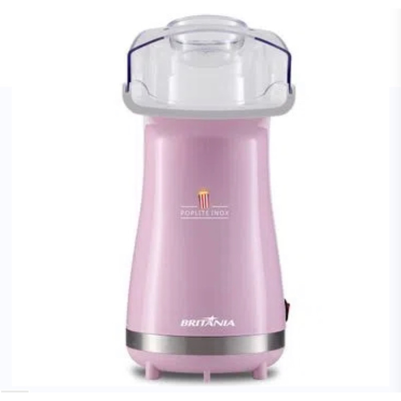 Pipoqueira Britânia Poplite Inox ROSA LANÇAMENTO
