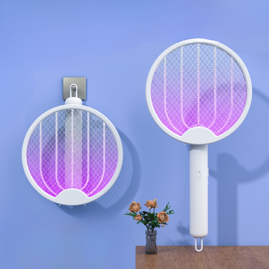 Raquete Mata Mosquito Elétrica Com Luz Atrai Mosquito Recarregavel USB