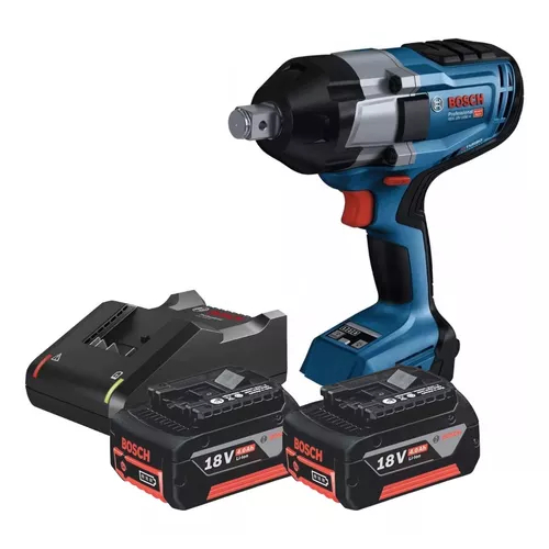 Chave Impacto Bosch Gds 18v-1050h + 2 Baterias 18v 4ah 3/4  + carregador bivolt
