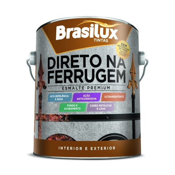 725- Direto na Ferrugem Brasilux Tinta Esmalte 900ml