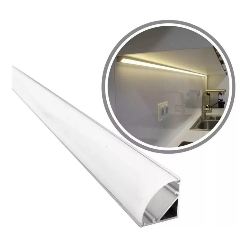 (PROMOÇÃO) Perfil de Led Aluminio de Canto Para Fita de Led 16x16mm