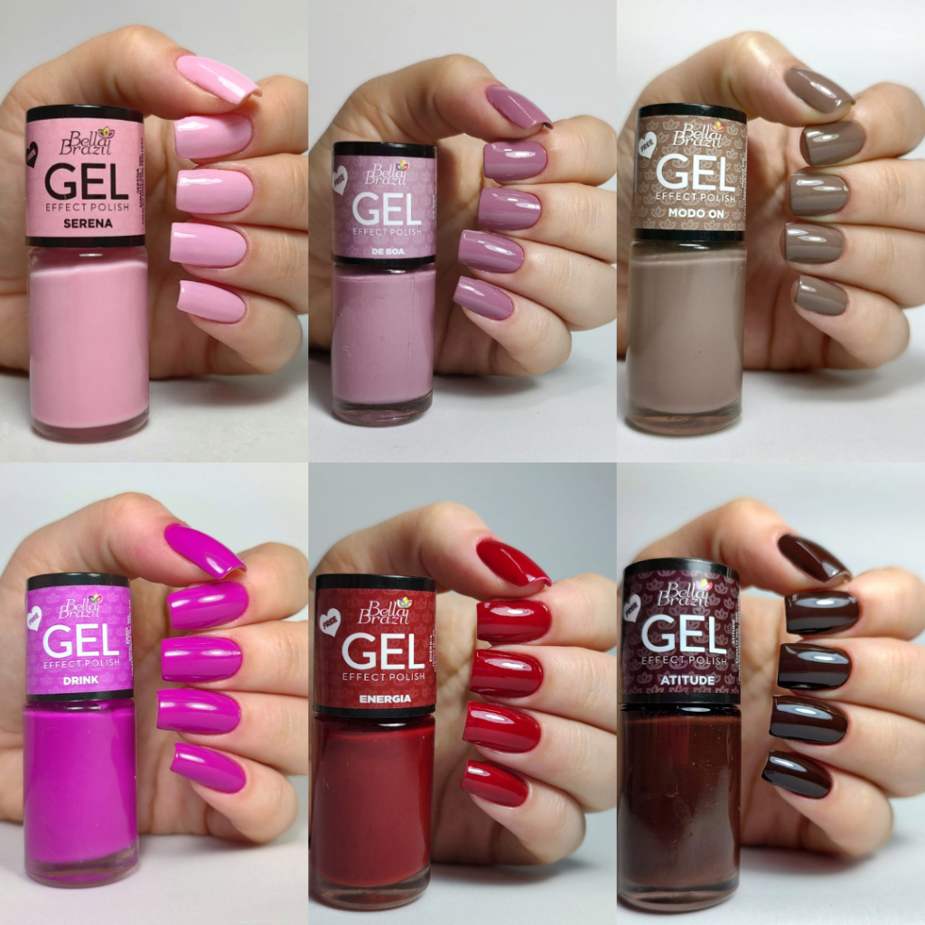 Bella Brazil Esmalte EFEITO GEL *Seca Sem Cabine* 9ml