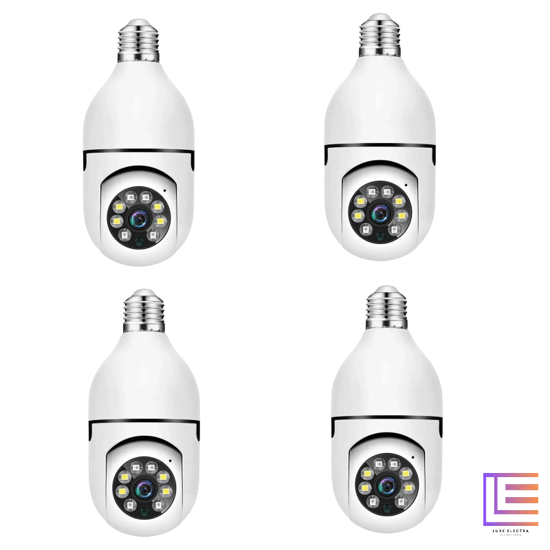 KIT Câmeras de Segurança 360° Infravermelho Sem Fio Wi-Fi Yoosee IP Smart Full HD Visão Noturna