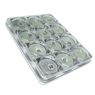 Kit 12 ou 6  Pó Cromado  Asa de Borboleta De Unha Gel Brilhante Manicure Profissional