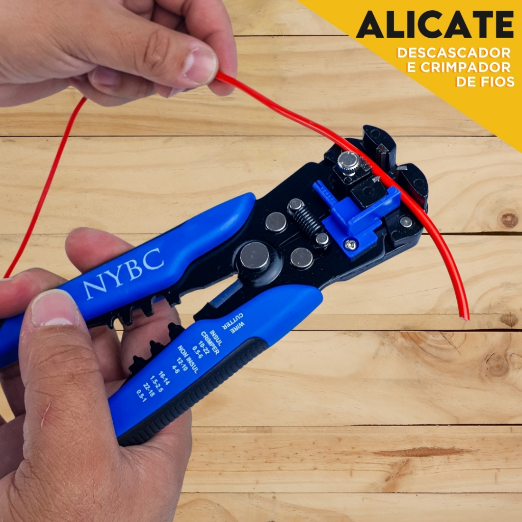 Alicate Descascador De Fio Crimpador Terminal - NL