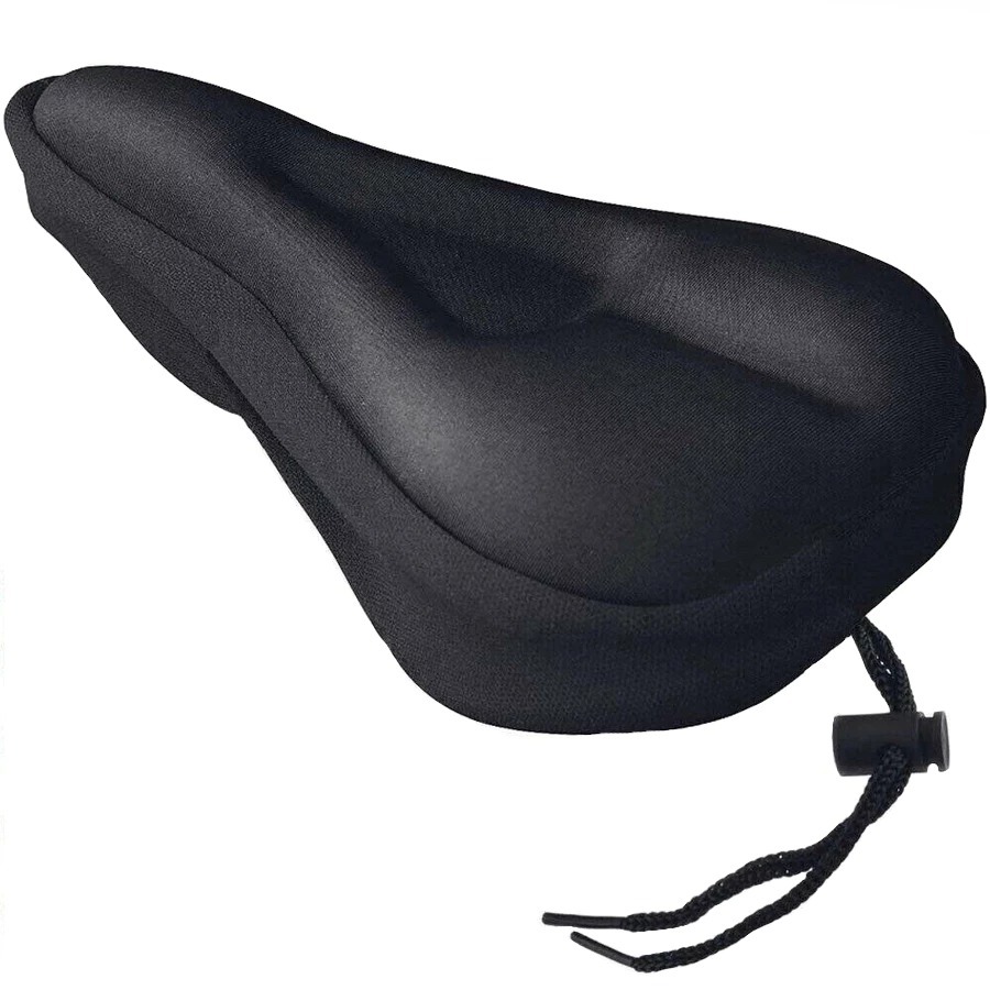 Capa Gel Banco Para Selim Bike Academia Assento Almofada Forro Ajustável Anatômico Spinning Ciclismo