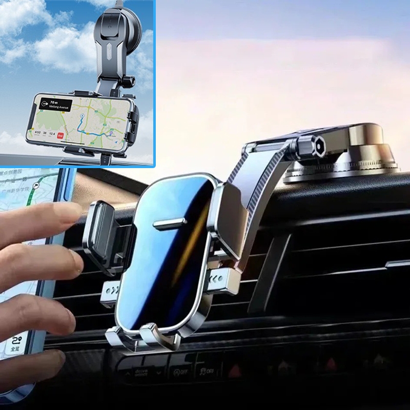 Suporte Universal p/ Celular no Carro - Multifuncional p/ Painel e Navegação, Compatível com Todos o