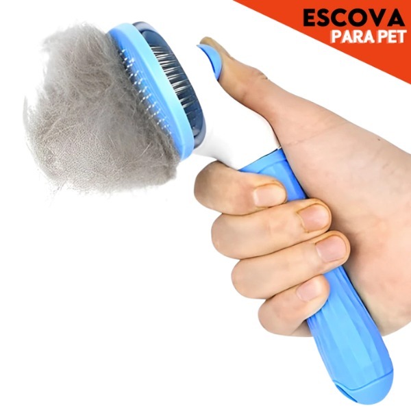 Escova de Tirar Pelos para Gatos e Cães