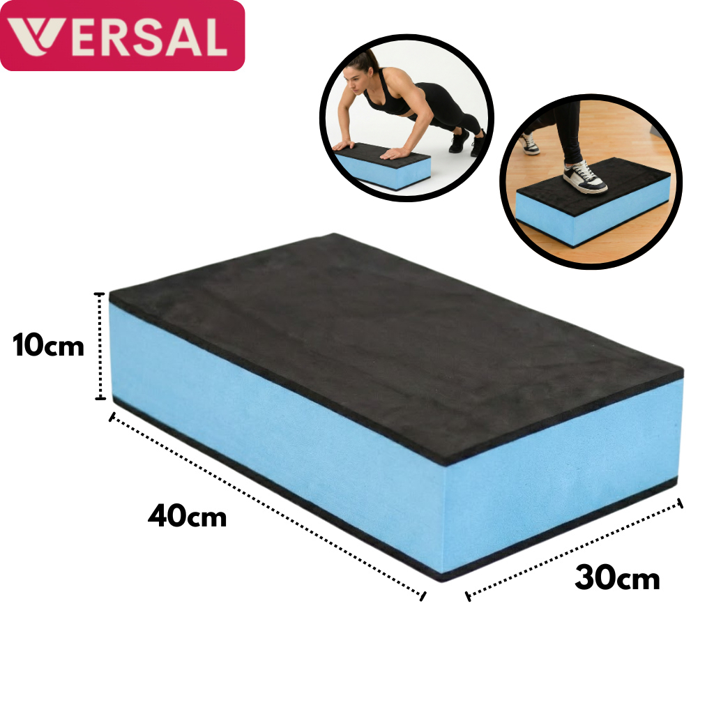 Step Academia 40x30x10 Fitness Agachamento Glúteo Perna Circuito Reabilitação Resistente EVA Stepe