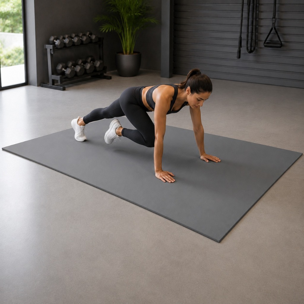 Tapete de Yoga Extra Grande 1,80x1,20 Fitness Yoga Pilates Antiderrapante