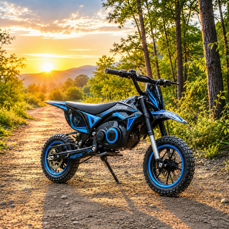 Mini Moto Elétrica Infantil Foston X200 250W Até 20km/h Com Suspensão Bluetooth e Led