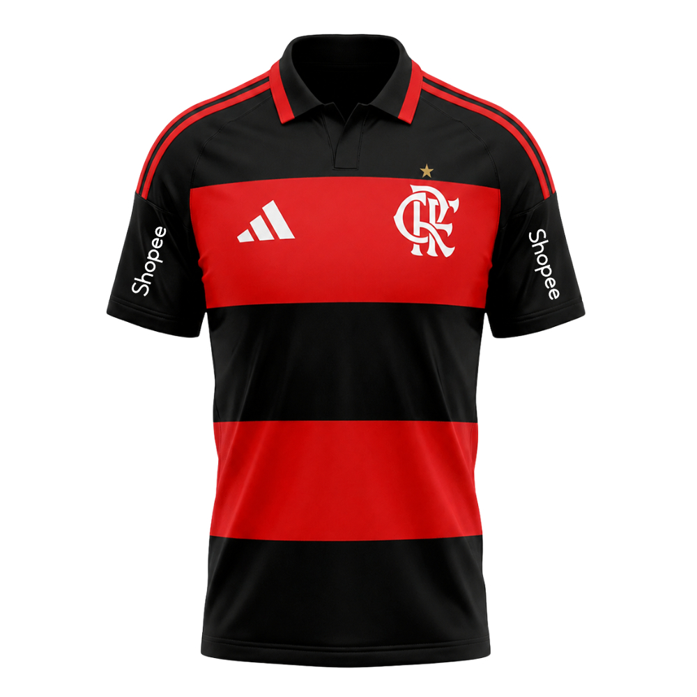 Manto Flamengo Masculina Jogo 1 Adidas 2026 + Shopee