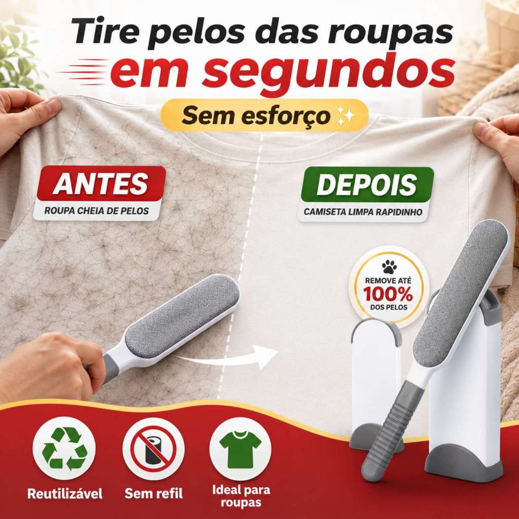 Rolo de Tira Pelos Escova Removedor de Pelos de roupas Reutilizável Tira de cama Cachorro e Gato