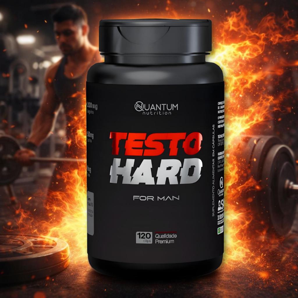 Testo Hard  + Energia  Suplemento Pré Treino Pre Workout Ganho Massa Quantum Nutrition