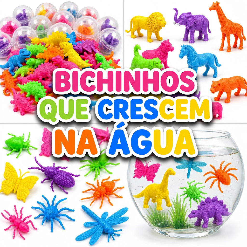 30 Bicho Cresce Na Aguá Brinquedo Kit Festa Lembrancinha Prenda Aniversario Prenda Quermesse