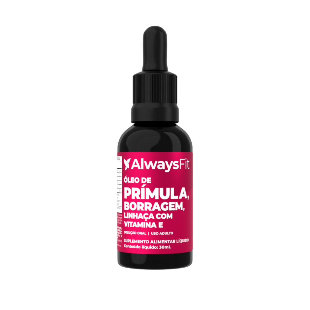 Composto Meno AlwaysFit  | Óleo de Prímula + Óleo de Borragem + Óleo de Linhaça + Vitamina E | 30ml