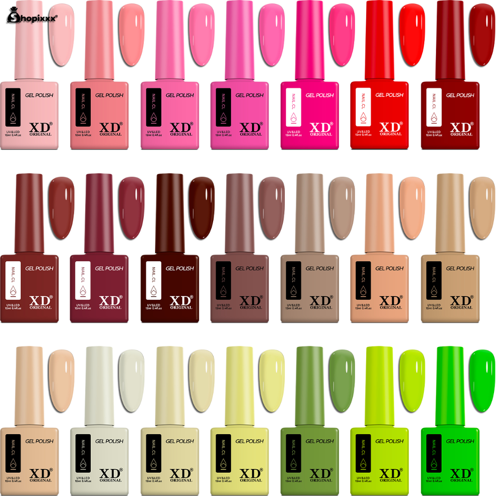 Kit 40 Esmalte Gel Led Uv XD Nail Gel Soak Off Color Coat 10ml Uv/Led Cores Novas Vivas E Vibrantes