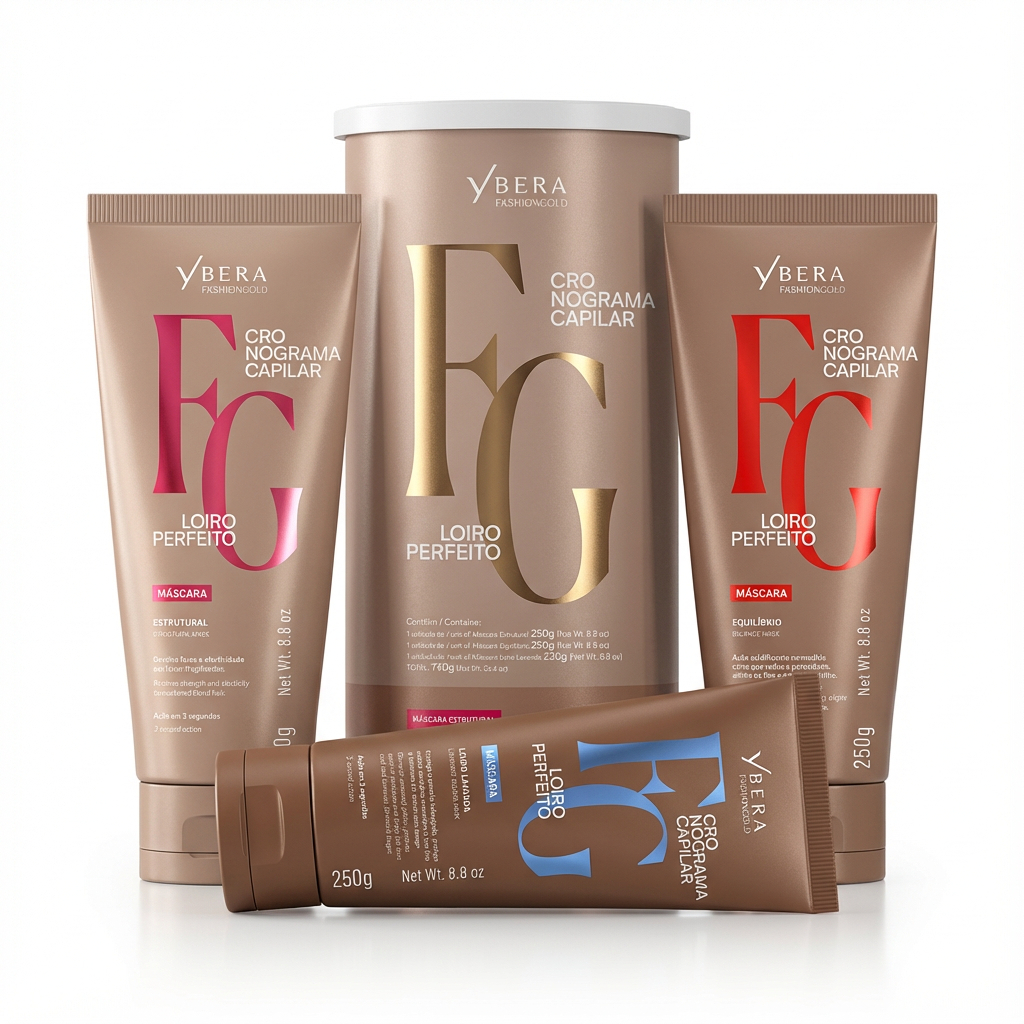 Kit Cronograma Capilar Loiro Perfeito - Fashion Gold