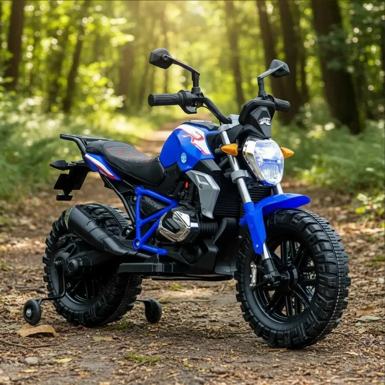 Moto Elétrica Infantil 12v Com Pneus De Borracha Eva Mini Moto Acelera na Mão Mini Moto Elétrica