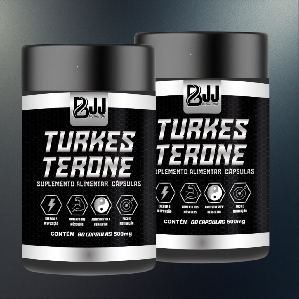 Turkesterone Aumento da Testosterona Natural 60 Cápsulas