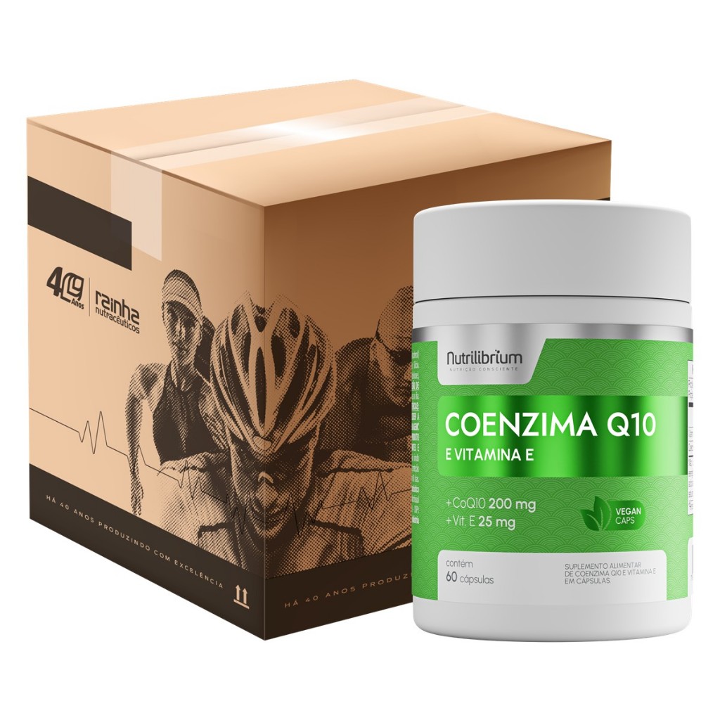 Atacado 12x Coenzima Q10 Coq10 Vitamina E 60 Caps Nutrilibrium